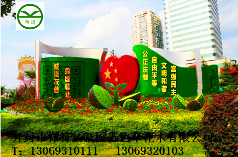 向陽花五色草造型 向陽花立體造型