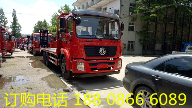 東風(fēng)后八輪平板挖機拖板車  國五東風(fēng)25噸挖掘機運輸車廠家報價