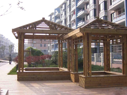 屋頂花園 亭臺樓閣
