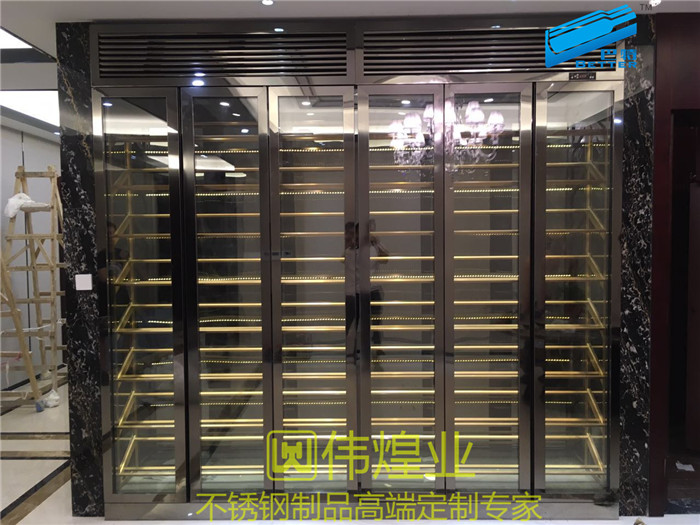 不銹鋼酒柜 酒架 定制酒柜 恒溫酒柜 不銹鋼酒柜廠家