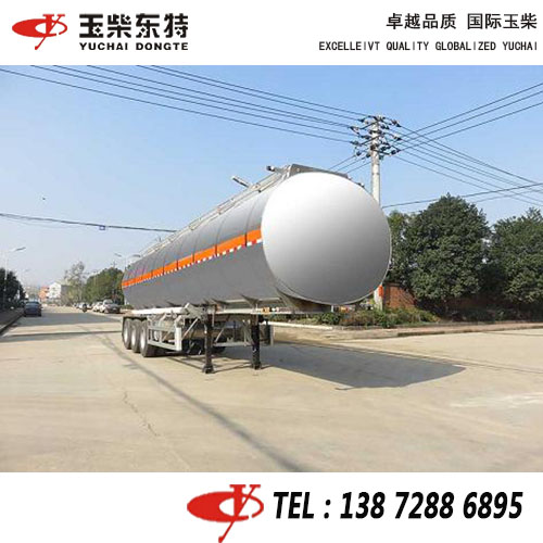 42.2立方鋁合金食用油保溫半掛33噸半掛食用油罐車