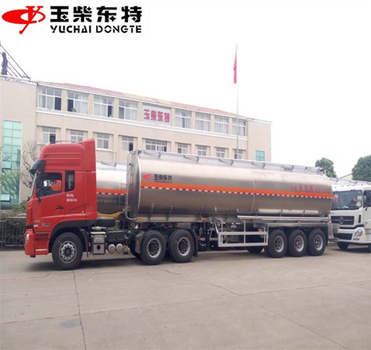 42.2立方鋁合金食用油保溫半掛33噸半掛食用油罐車