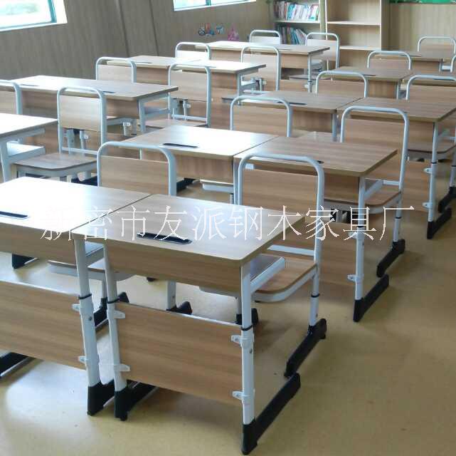 河南新密加工中學課桌椅友派家俱特價批發(fā) 中學課桌