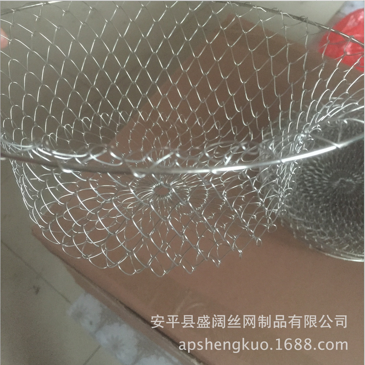熱銷不銹鋼201小食品油炸籃 雞塊薯?xiàng)l油炸籃 薄利多銷 推廣
