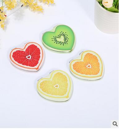 韓國時(shí)尚定制心型化妝鏡梳妝鏡定制款迷你可折疊小鏡子