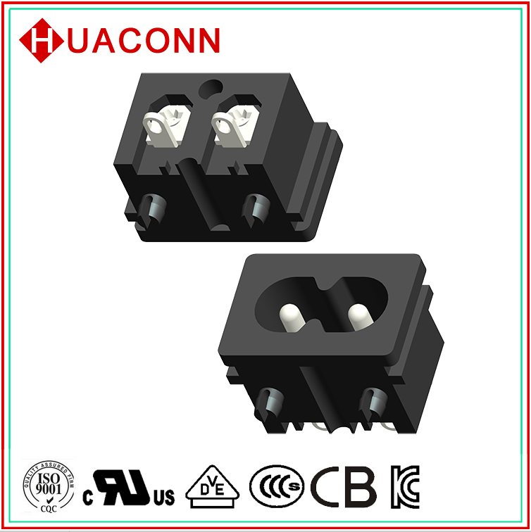 AC插座 8字座  INLET SOCKET 器具輸入插座 C8 電源插座 UL VDE 3C