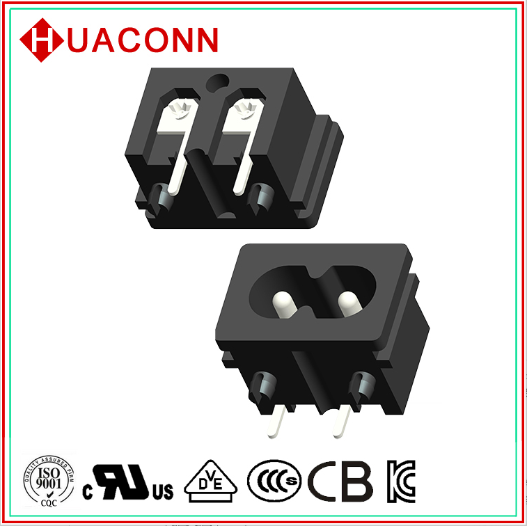 AC插座 8字座  INLET SOCKET 器具輸入插座 C8 電源插座 UL VDE 3C