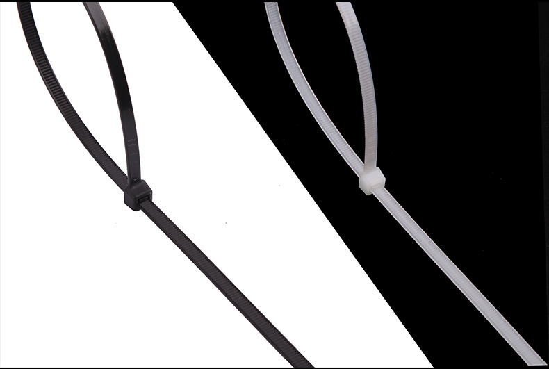 白色塑料自鎖式尼龍?jiān)鷰Х鈼l  扎帶尼龍 黑