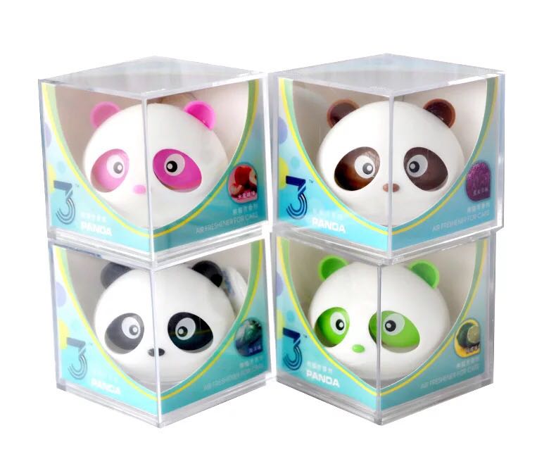 結(jié)安牌熊貓車載香水汽車配件香水