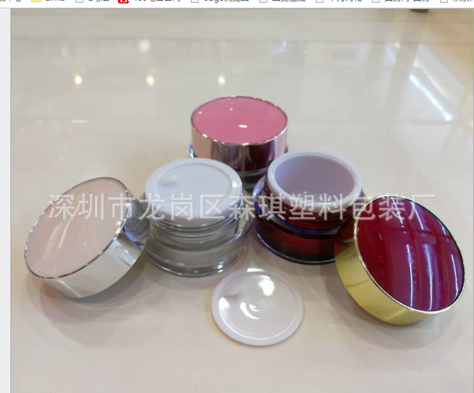廠家供應(yīng) 30克*亞克力鏡面圓形膏霜瓶 面膜瓶 化妝品瓶膏霜瓶