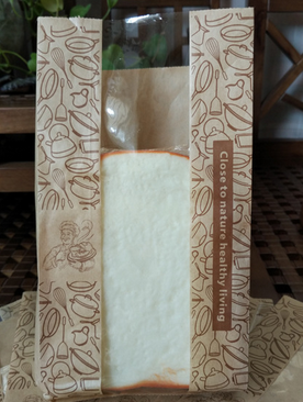 食品干紙袋開(kāi)窗土司面包袋ZT03 食品牛皮防油餅干紙袋