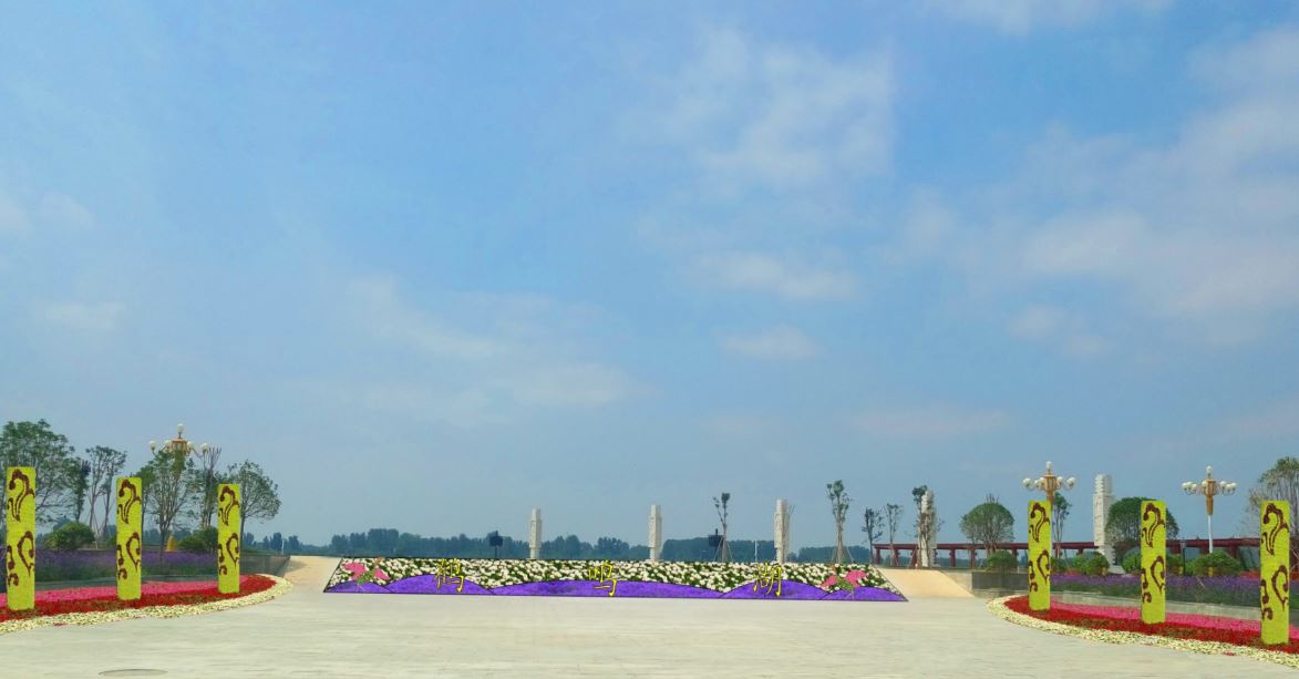 開封新園五色草造型 開封新園五色草造型乘風(fēng)破浪