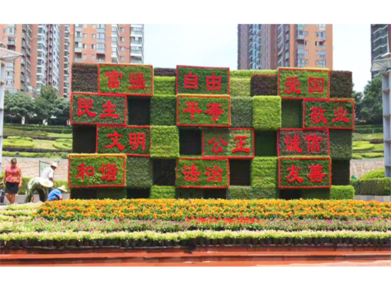 開封新園五色草造型 開封新園五色草造型乘風(fēng)破浪