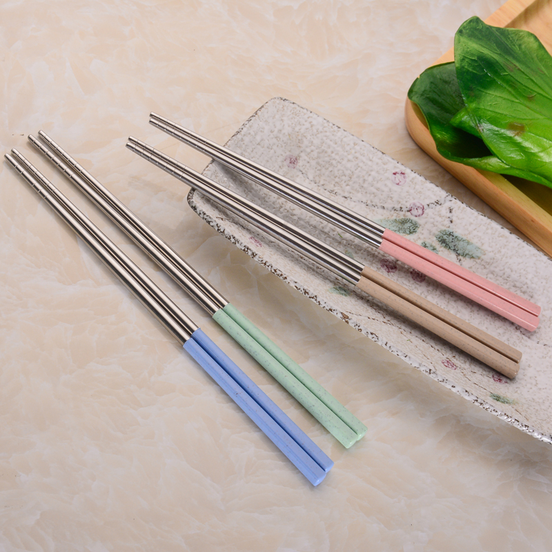 君和小麥筷子304不銹鋼創(chuàng)意筷子便攜式筷子 304不銹鋼筷子