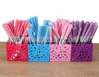 不銹鋼餐具批發(fā)勺子套裝 兒童西餐刀叉餐具套裝 戶外便攜刀叉勺子