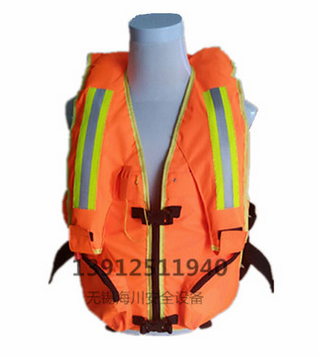 新款消防員充氣式馬甲救生衣 氣脹泡沫綜合式救生衣充氣式救生衣