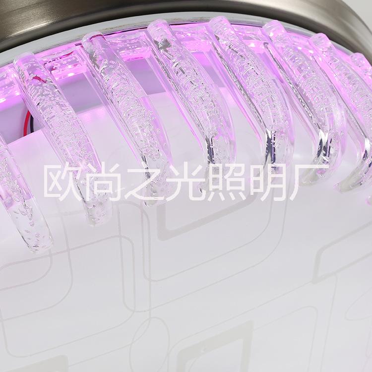 新款側(cè)發(fā)光亞克力現(xiàn)代簡約家居隱形風(fēng)扇吊燈 42寸三變光靜音led電風(fēng)扇燈 批發(fā)1050