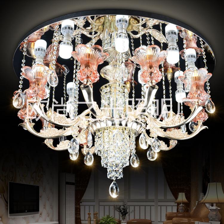 歐式水晶吊燈 現(xiàn)代餐廳客廳大氣吊燈 蠟燭水晶燈 簡歐復(fù)古燈具批發(fā) 6041