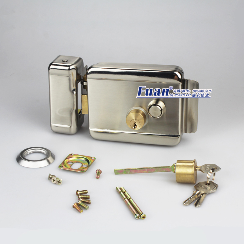 出口電控鎖 1073雙頭電控鎖門(mén)鎖 樓宇門(mén)禁電控鎖 電子門(mén)禁刷卡遙控鎖 出口雙頭電控鎖