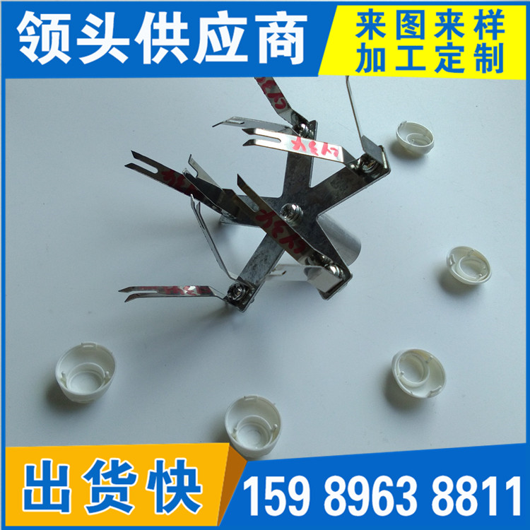 供應(yīng)尖角開V型叉口的噴油彈片夾子 噴漆夾具 噴涂掛具圖片