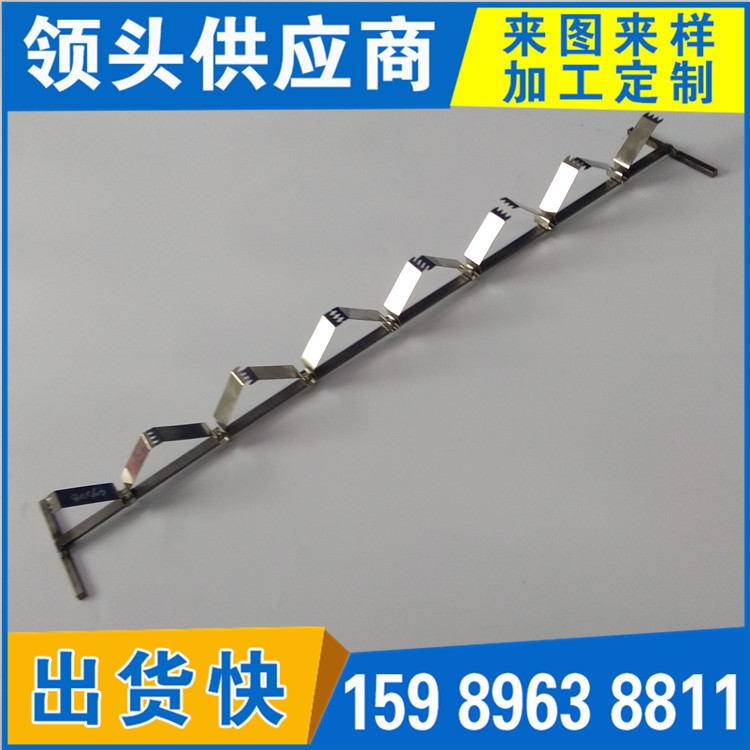 供應(yīng)免費(fèi)提供V型平口噴油彈片樣品 360度旋轉(zhuǎn)噴漆掛具彈片