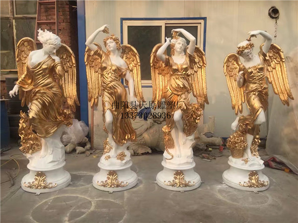 供應(yīng)  玻璃鋼人物雕塑四季神雕塑