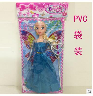 廠家直銷(xiāo)OPP、PVC袋裝正版冰雪奇緣公主芭芘巴比娃娃公仔女孩玩