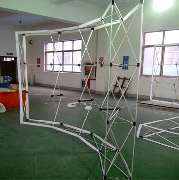 布拉網(wǎng)展架弧形魔術(shù)貼鋁合金背景墻