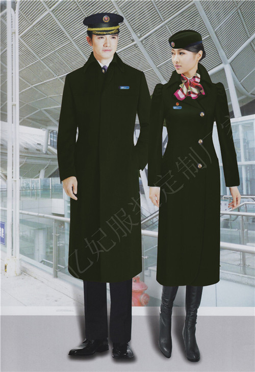 空姐毛呢長(zhǎng)款大衣 前臺(tái)女士大衣