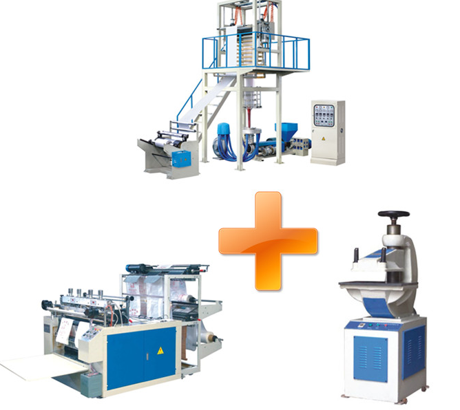 吹膜機(jī)+熱切制袋機(jī)+沖口機(jī) （基本型）