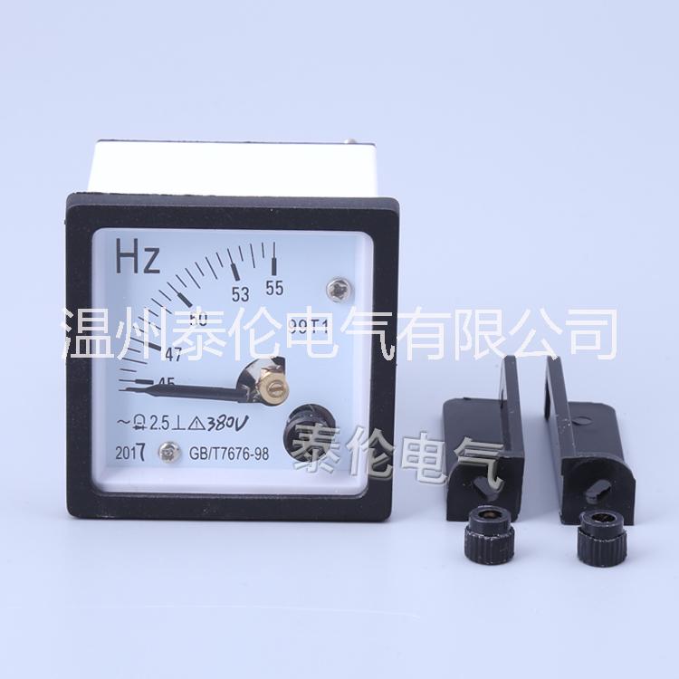 99T1-HZ頻率表 SQ48指針式赫茲表 頻率表測量大小 45-55HZ
