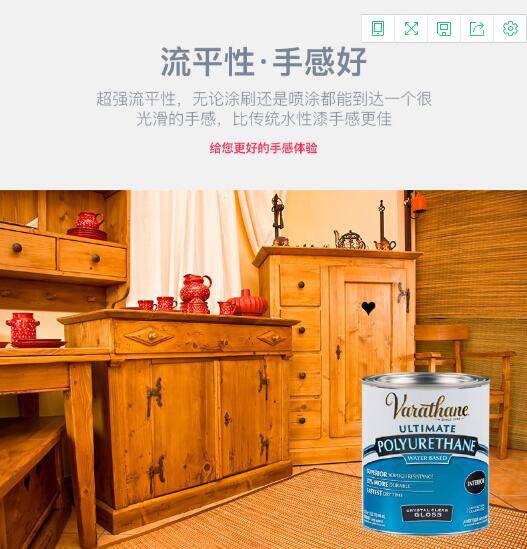 美國*瓦拉圣Varathane透明水性聚氨酯木器漆