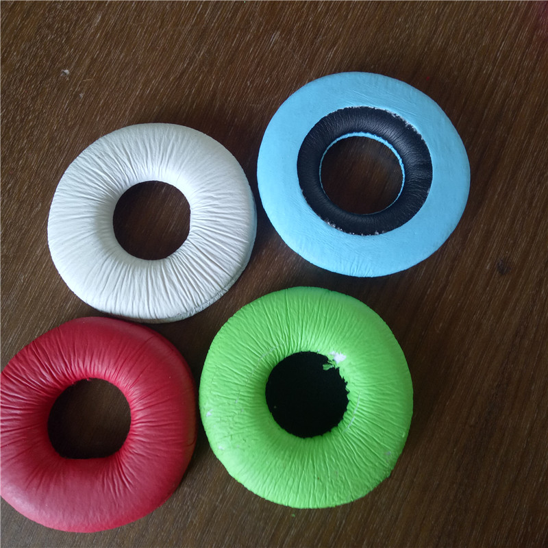 供應(yīng)頭戴式耳機(jī)普通皮耳套廠家 彩色青蛙皮耳套加工價(jià)格