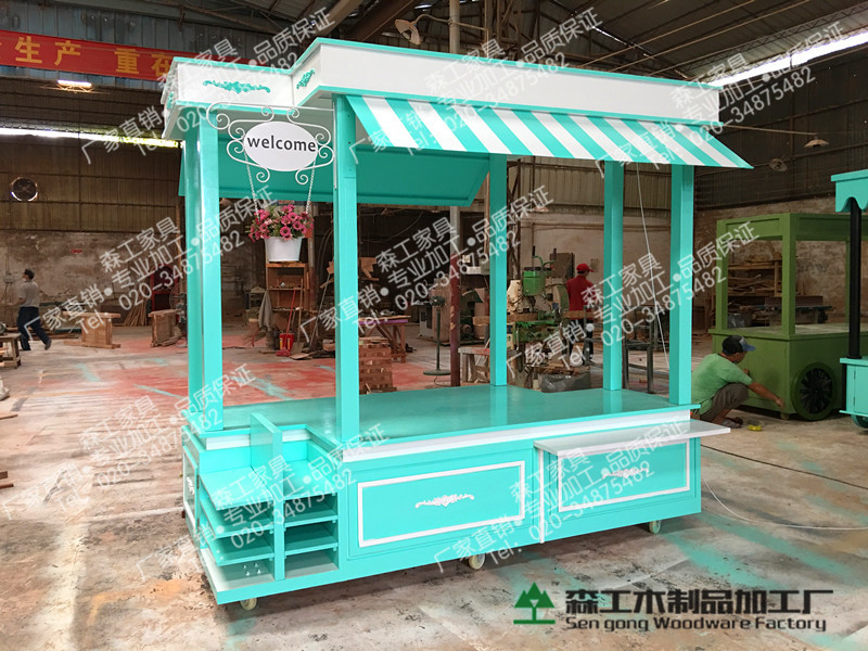 廣州實木移動流動售貨車定制