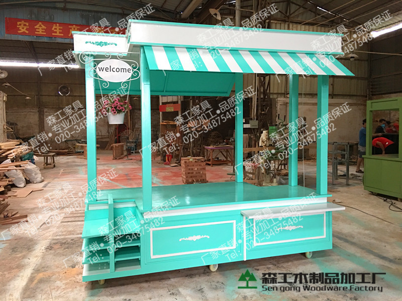 廣州實木移動流動售貨車定制