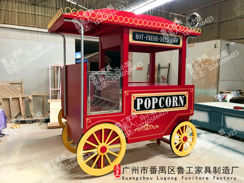 戶外防腐木缽仔糕售貨車商場(chǎng)缽仔糕