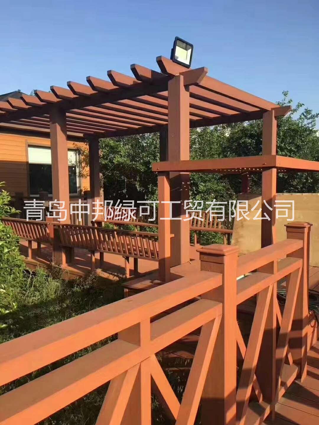 供應(yīng)青島世博園木塑廊架供貨商