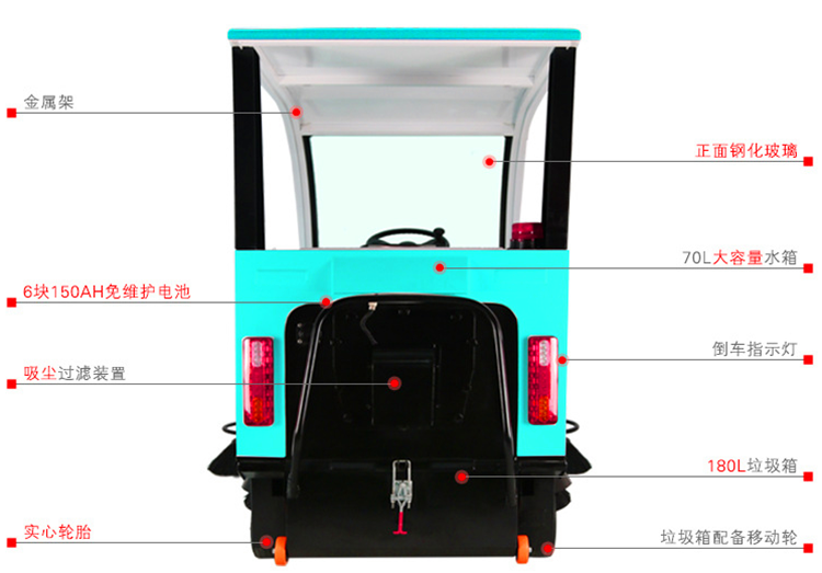 柳寶LB-1850B掃地車  公路林園駕駛式掃地車  廣場高校掃地機(jī)