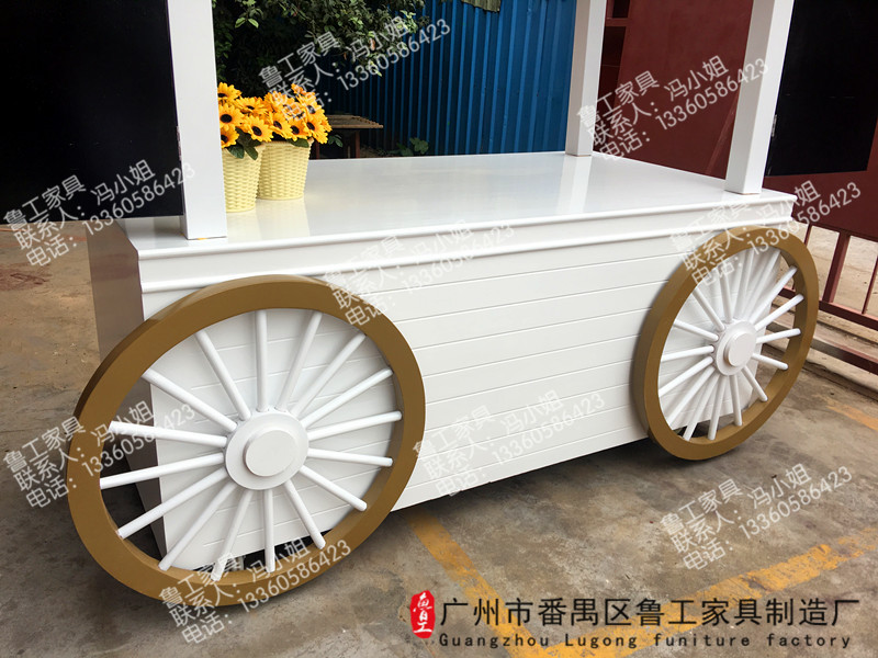 缽仔糕實(shí)木售貨車攤位推車戶外移動廠家直銷特價(jià)