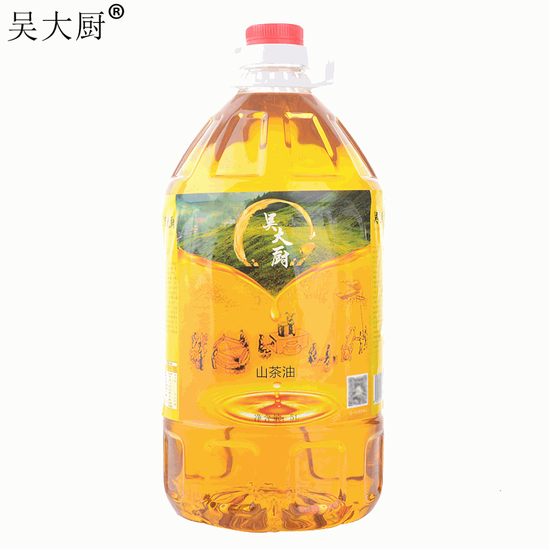 吳大廚山茶油5l家庭實(shí)惠裝茶籽油食用油長壽油月子油