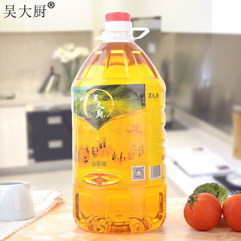 吳大廚山茶油5l家庭實(shí)惠裝茶籽油食用油長壽油月子油