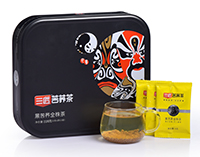 黑苦蕎全株茶特產(chǎn)，采用涼山高寒山區(qū)所產(chǎn)稀有黑苦蕎麥、莖、葉、花混合制作而成。