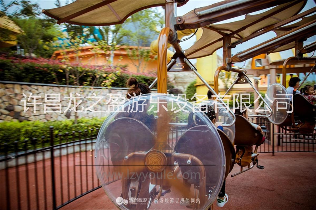兒童玻璃鋼新型游樂設(shè)備夢幻自行車