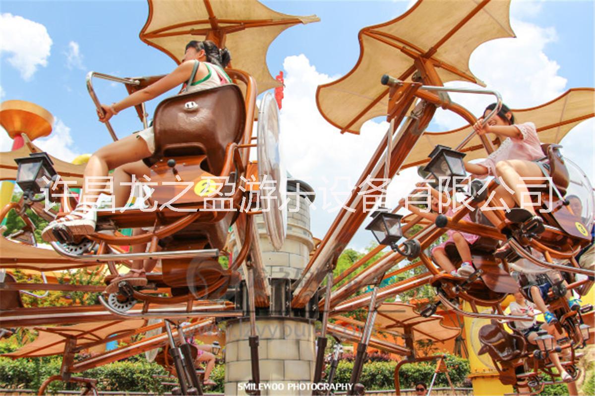 兒童玻璃鋼新型游樂設(shè)備夢幻自行車