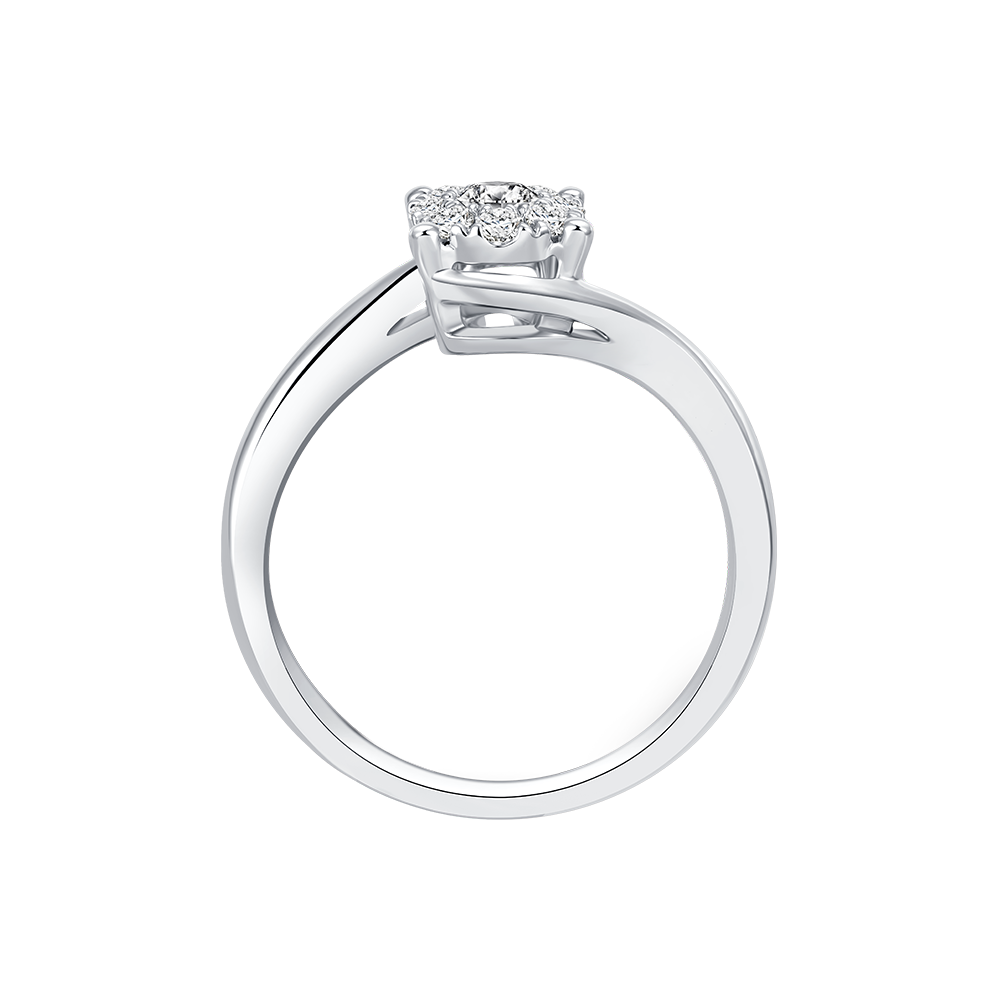 成都瑪麗萊鉆石Blossom系列Honey 白18K金13分H色結(jié)婚鉆戒