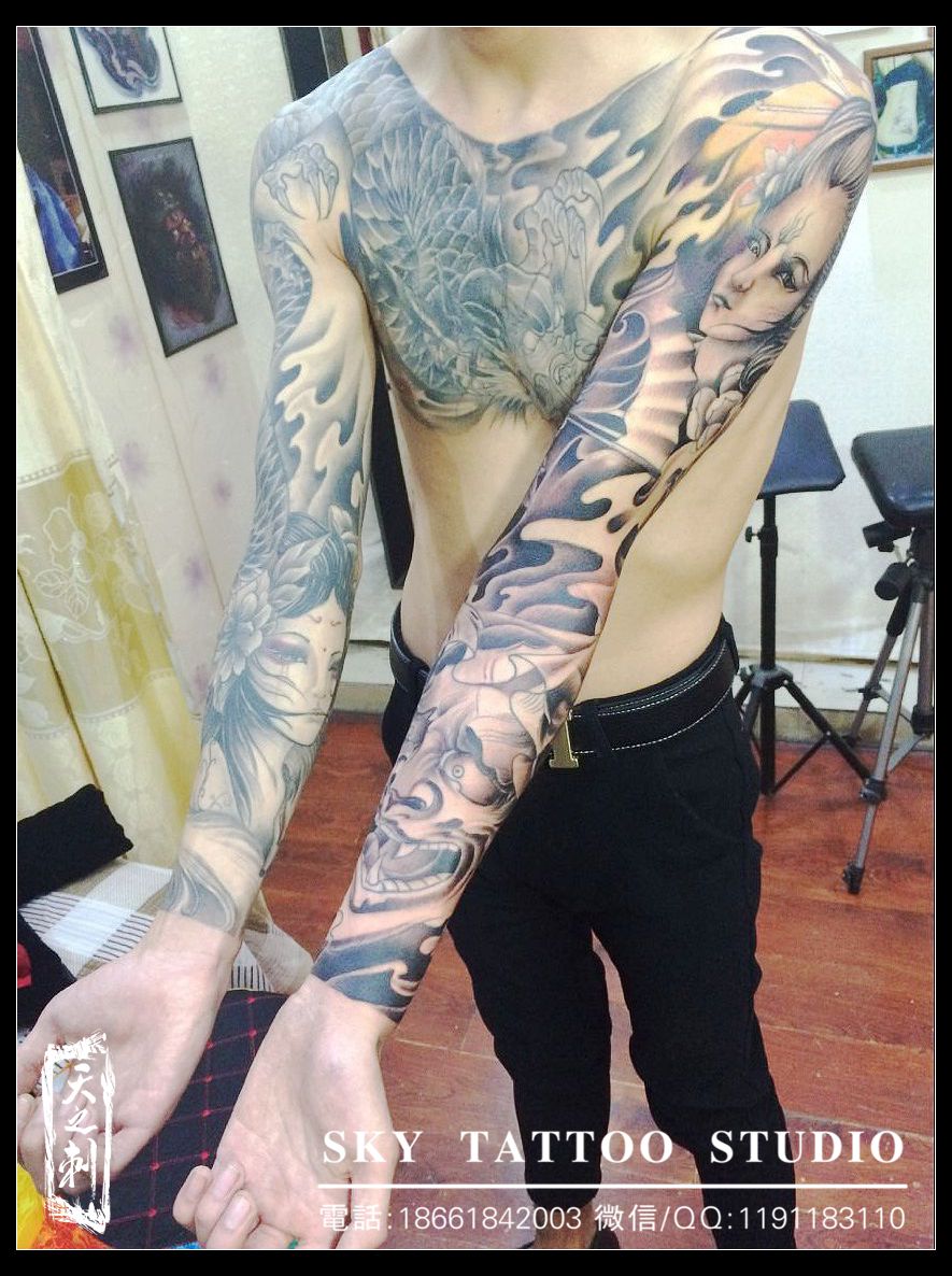 佛紋身 花臂紋身 青島紋身