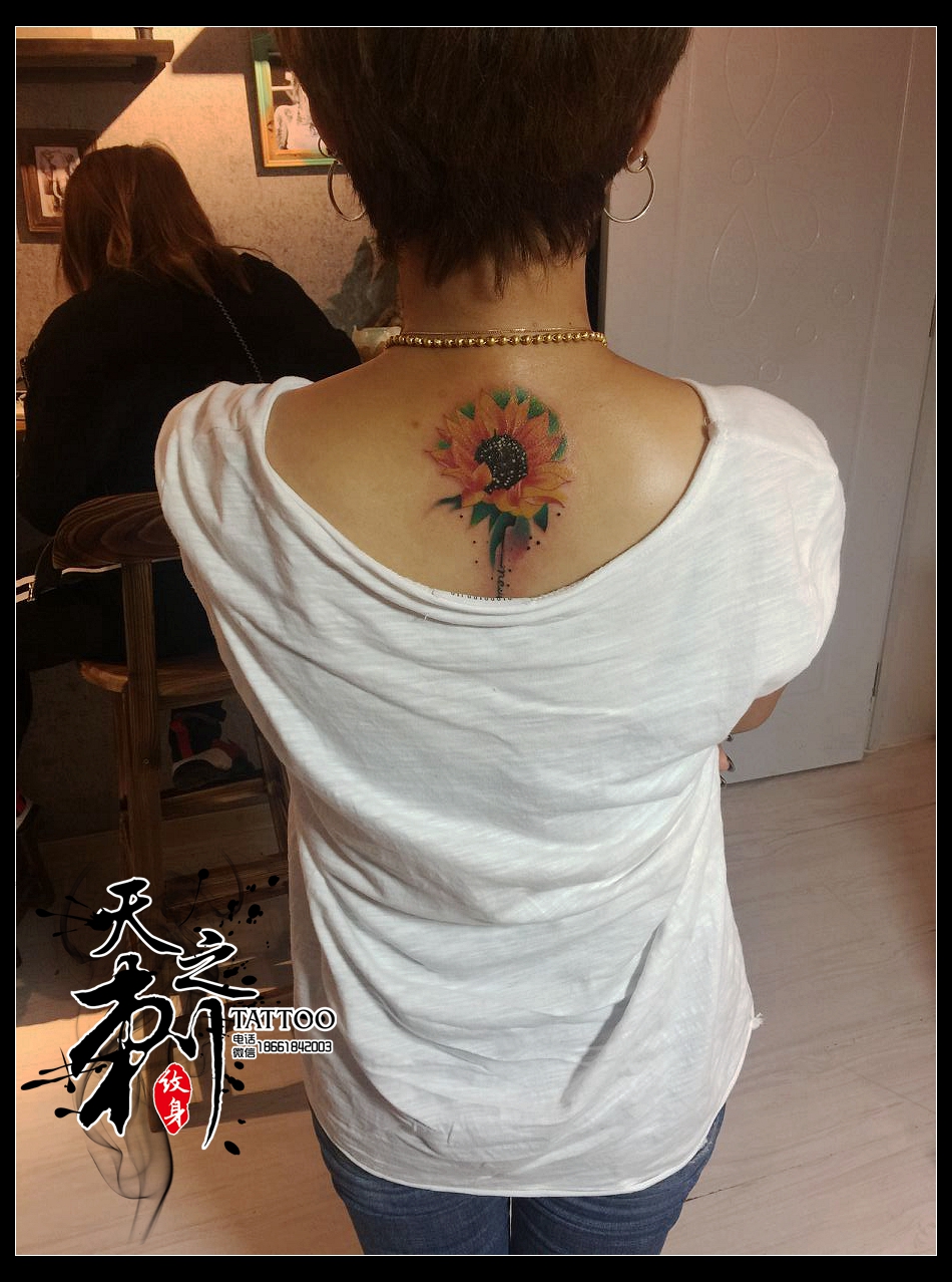 花紋身圖案 青島李村紋身