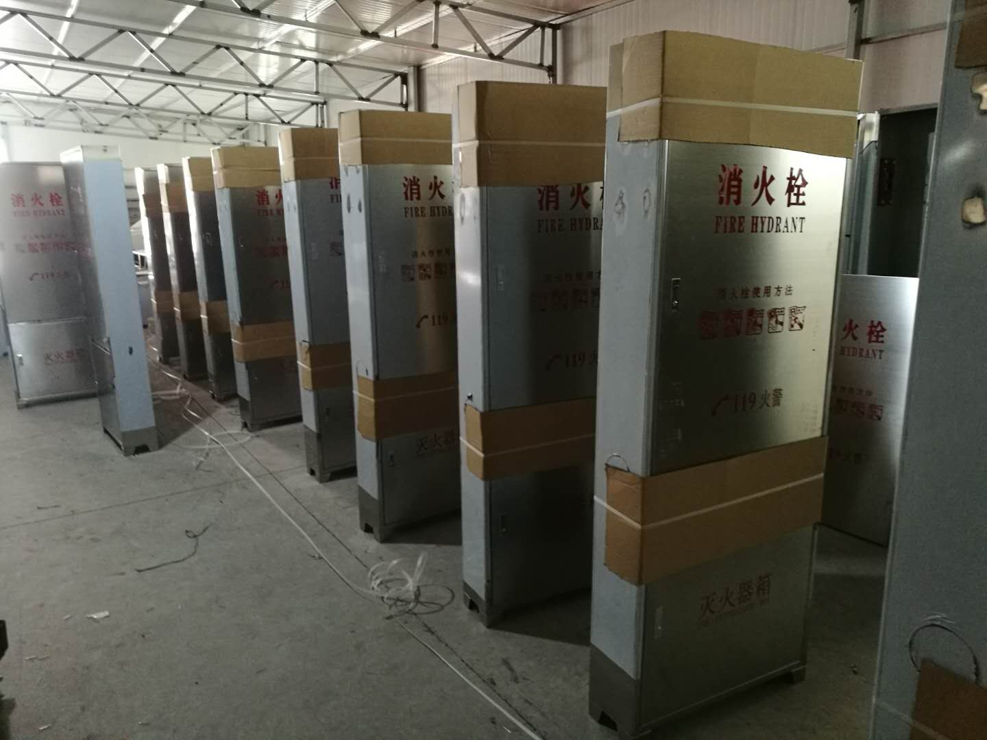 不銹鋼消防箱、不銹鋼滅火器箱