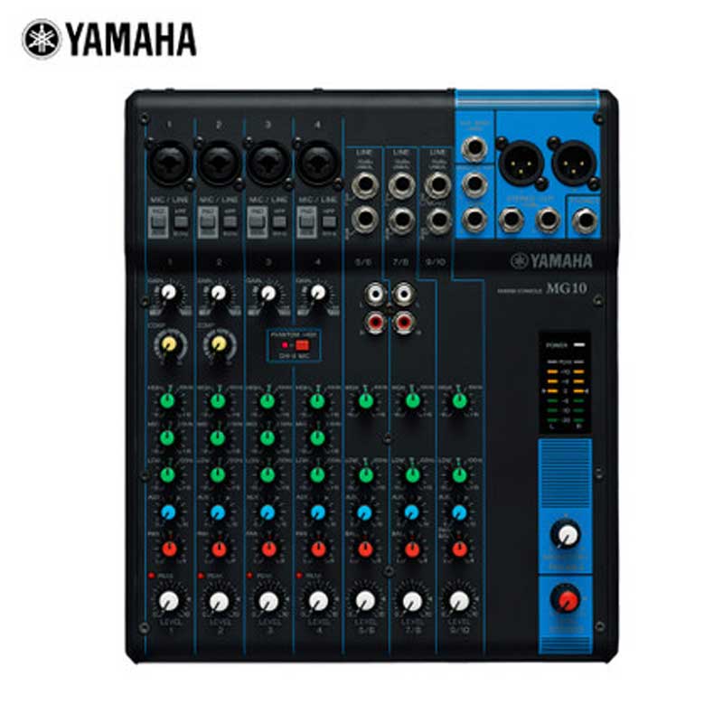 雅馬哈 MG10 YAMAHA調(diào)音臺(tái) 10路調(diào)音臺(tái) 廣播會(huì)議演出調(diào)音臺(tái)