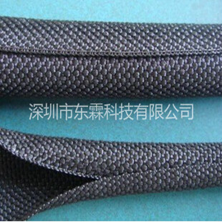 黑色 自卷式紡織套管 UL94VO阻燃 耐磨 拆裝方便 自卷式套管 廠家直銷